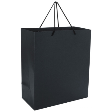 Black Kraft Paper Shopping Gift Bag with Handle